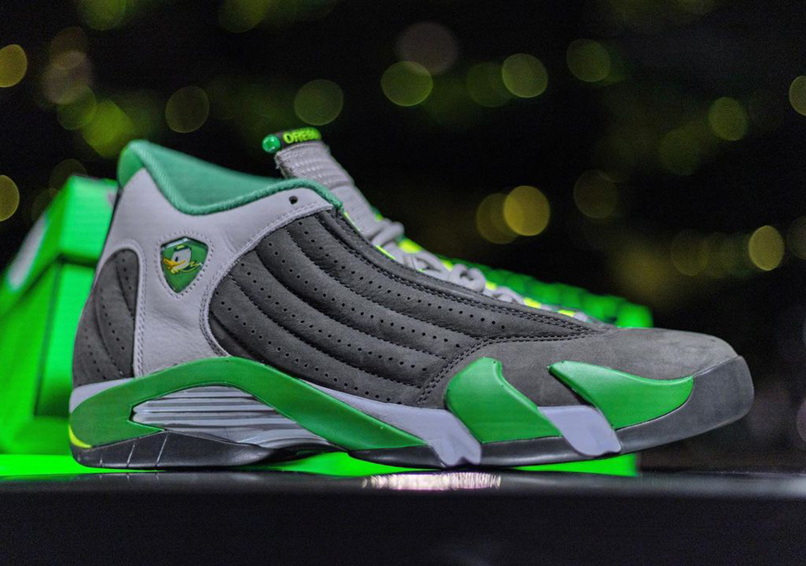 The Air Jordan 14 "Oregon Ducks" PE Is Limited To 275 Pairs