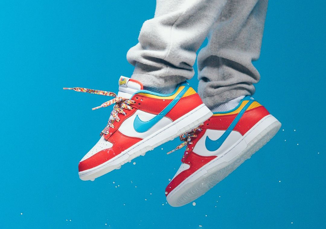 Lebron James Nike Dunk Low Fruity Pebbles 1