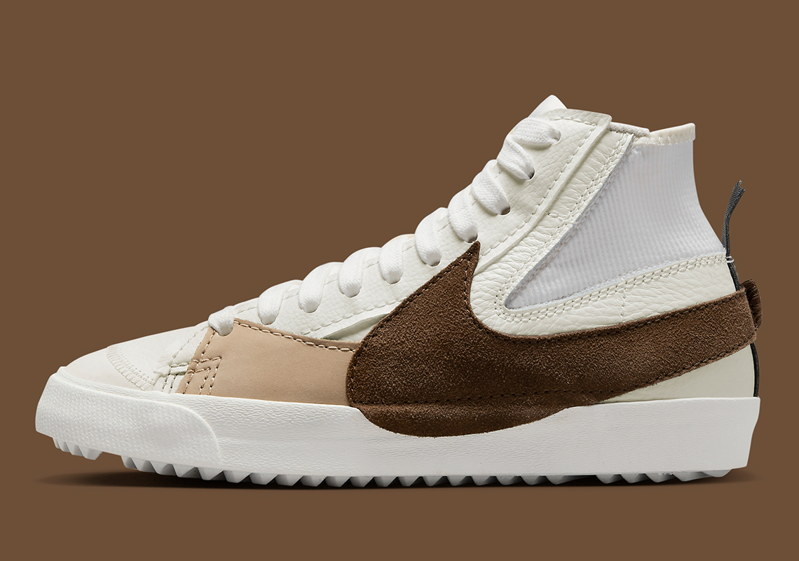 Nike Affixes Mocha Swooshes To The Blazer Mid Jumbo