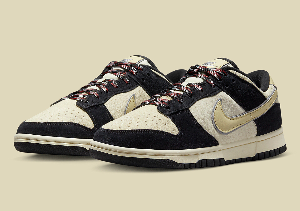 The Nike Dunk Low LX Goes Black And Cream