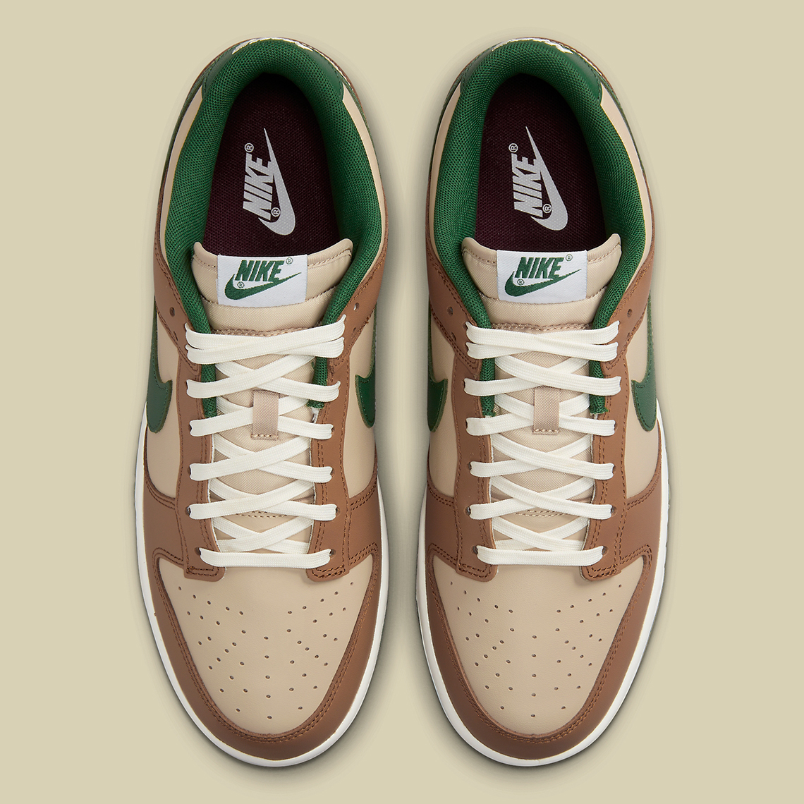 Nike Dunk Low Tan Green Fb7160 231 1
