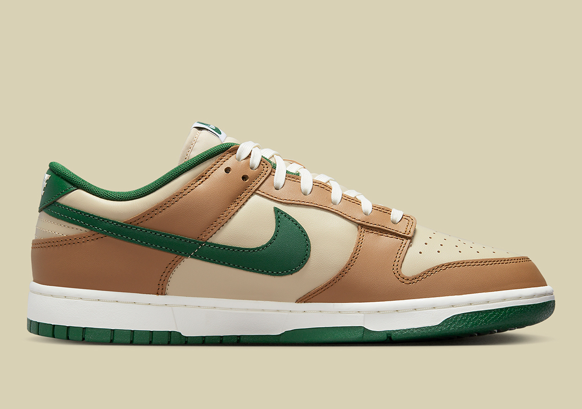 Nike Dunk Low Tan Green Fb7160 231 3