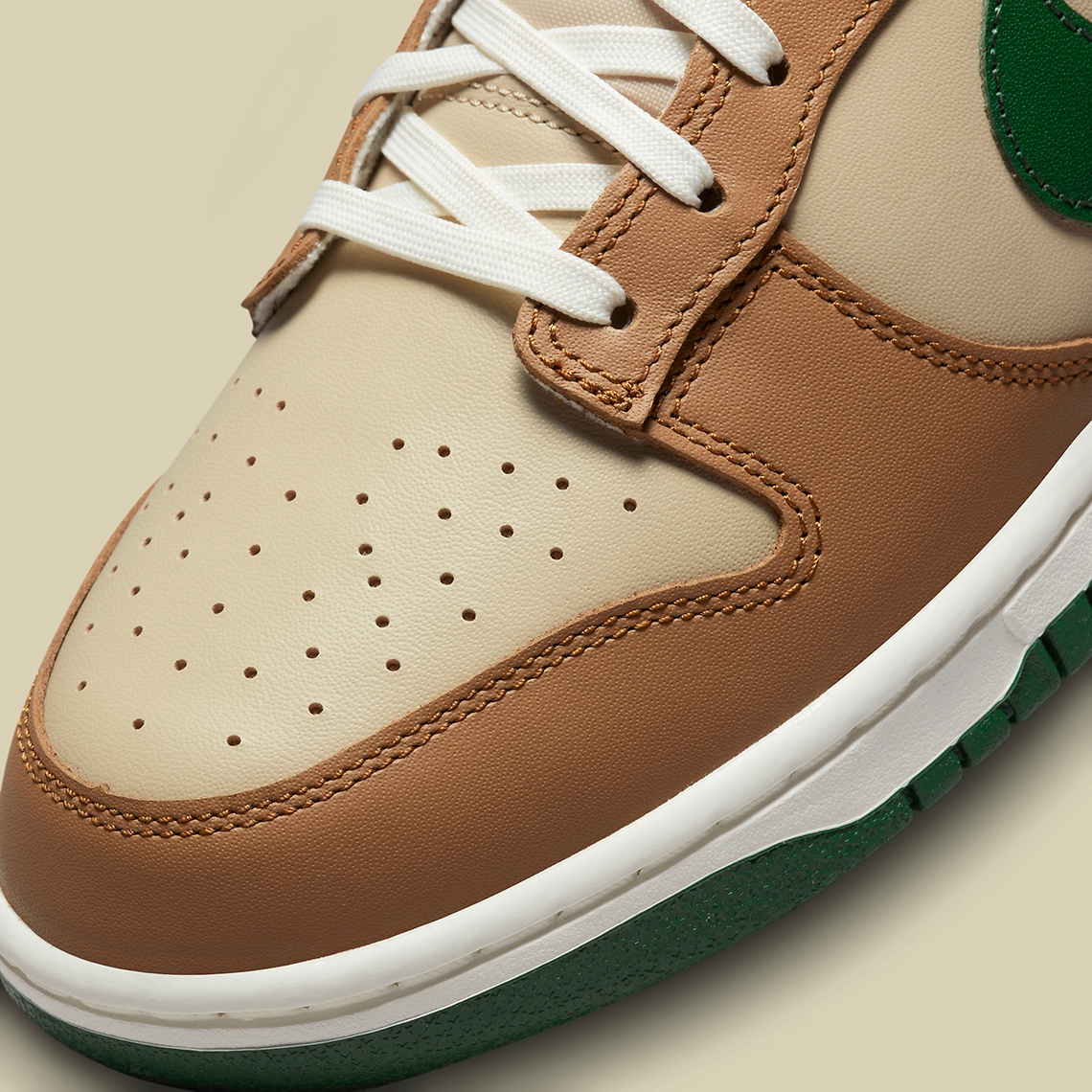 Nike Dunk Low Tan Green Fb7160 231 6