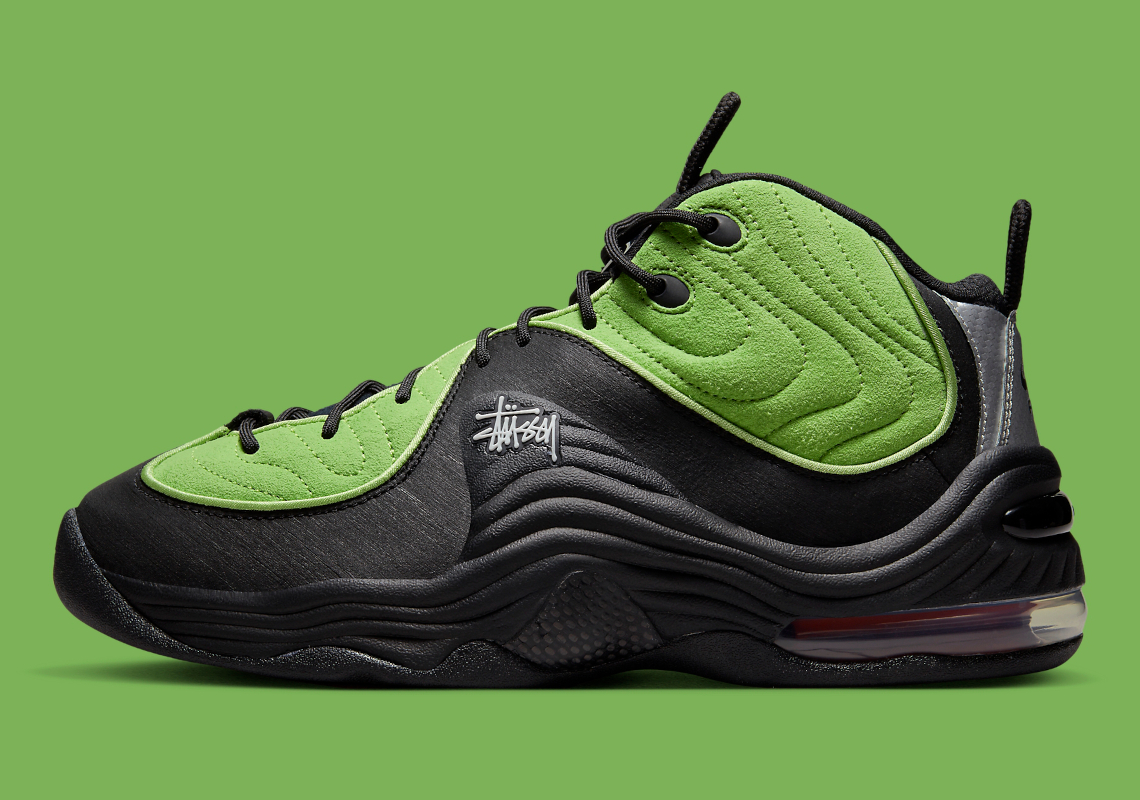 Stüssy x Nike Air Penny 2 Releasing In “Green Flash/Black”