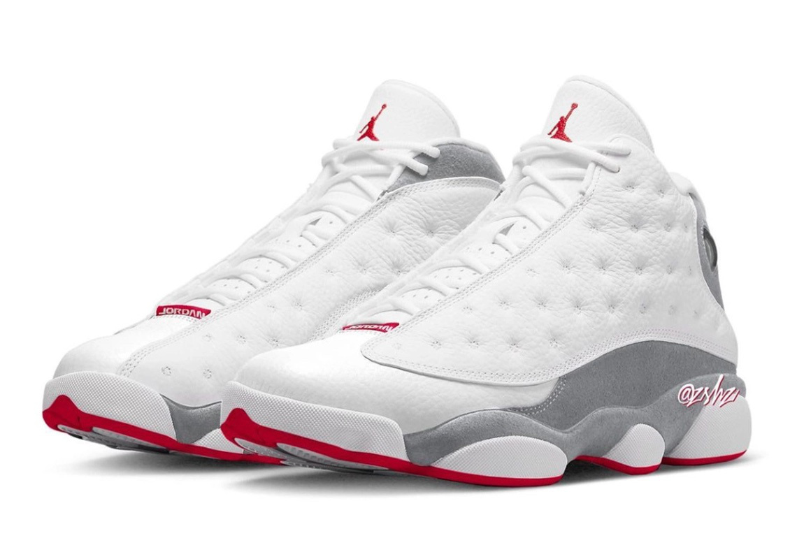 Air Jordan 13 Mixes "Wolf Grey" And "Red" For 2023