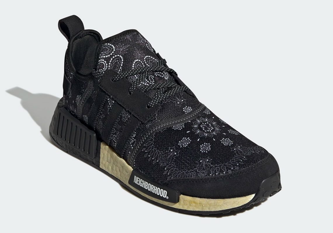 Neighborhood Adidas Nmd R1 Paisley Black Gy4157 3