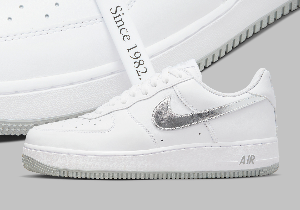 The Air Force 1 Color Of The Month Series Helms A "Metallic Silver" Offering