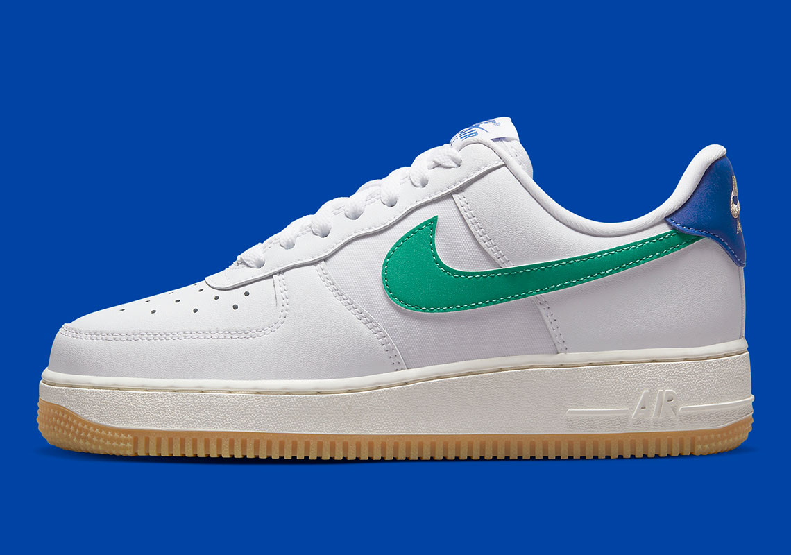 Nike Air Force 1 Low Womens White Stadium Green Game Royal Sanddrift Gum Light Brown Dd8959 110 7