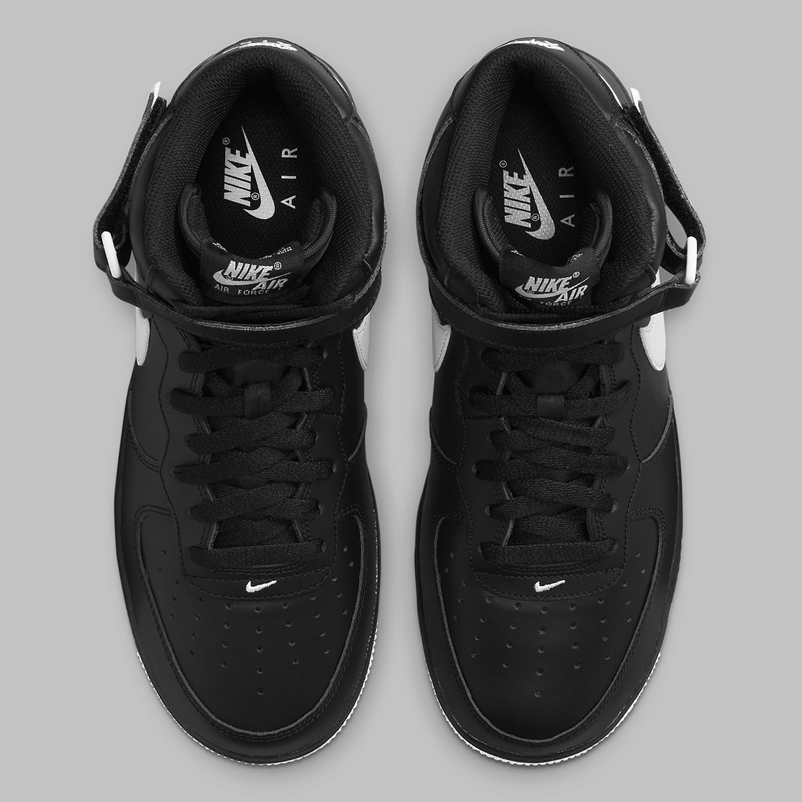 Nike Air Force 1 Mid Black White Dv0806 001 2