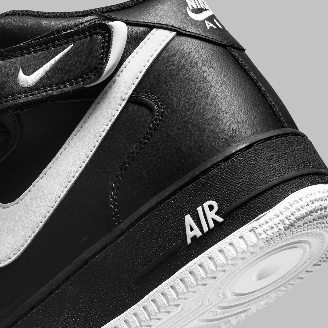 Nike Air Force 1 Mid Black White Dv0806 001 4