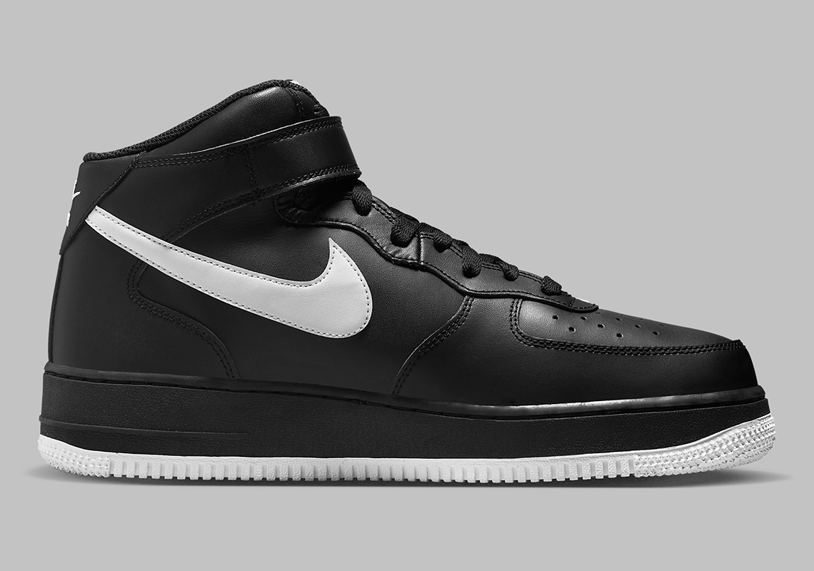 Nike Air Force 1 Mid Black White Dv0806 001 6