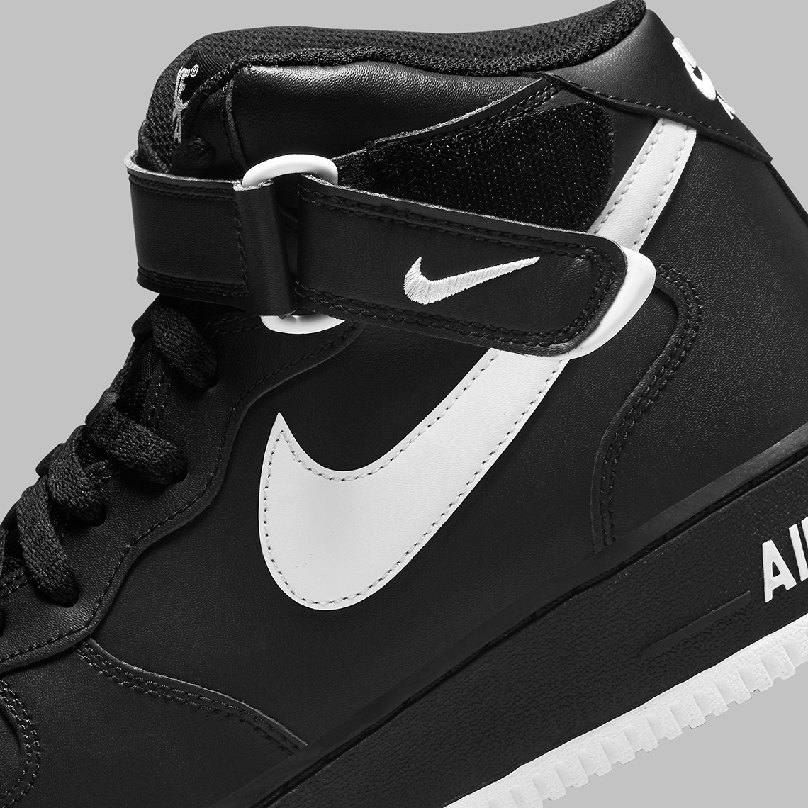 Nike Air Force 1 Mid Black White Dv0806 001 8