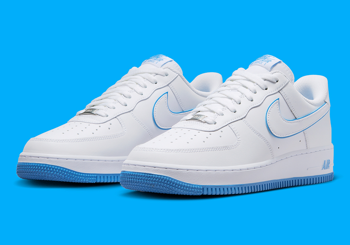 The Nike Air Force 1 Low Enjoys A Seldom "University Blue" Accent