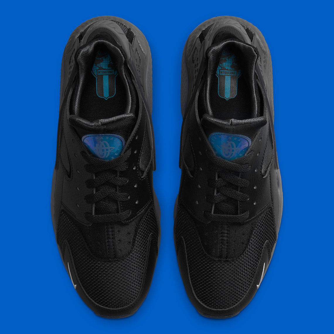 Nike Air Huarache Black Blue Silver Fd0656 001 5