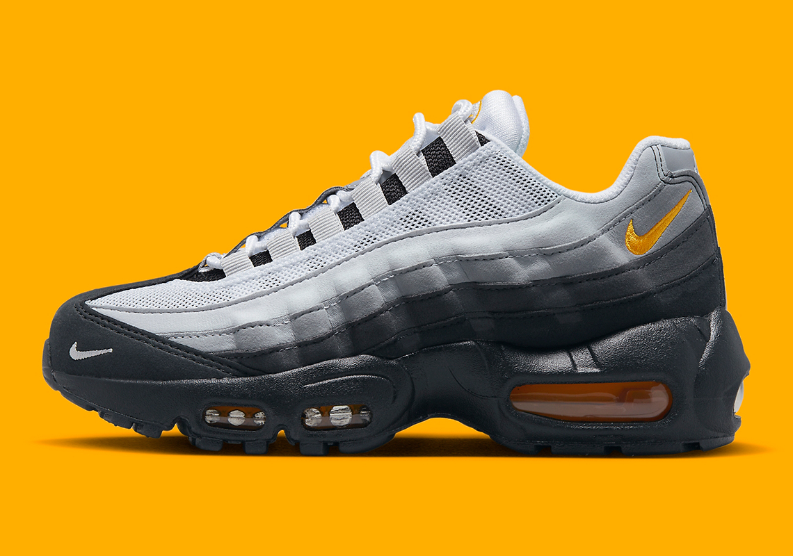 Nike Air Max 95 Gs Black Grey Laser Orange Fd9775 001 4