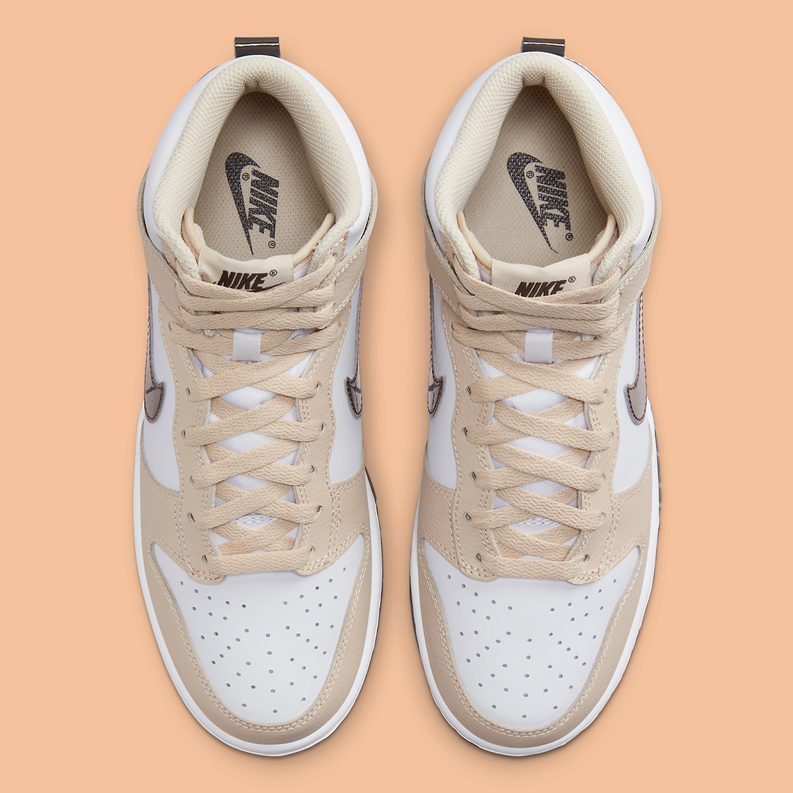 Nike Dunk High Tan White Brown Fd9874 100 4