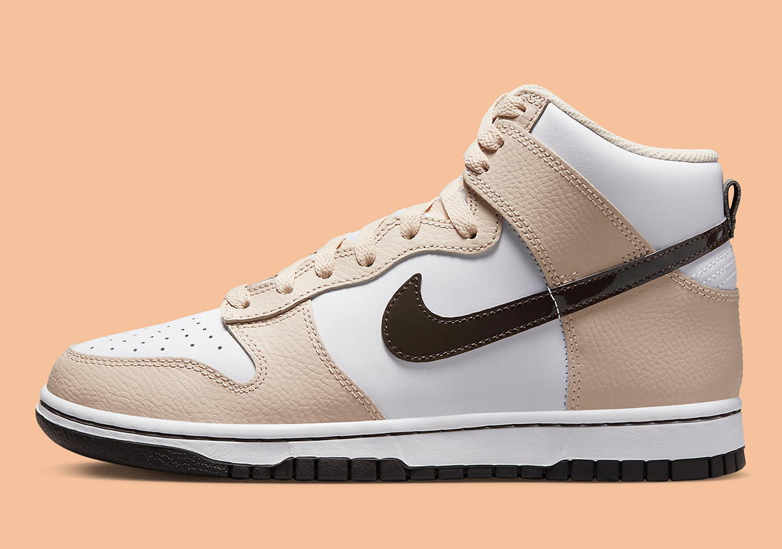 Nike Dunk High Tan White Brown Fd9874 100 5