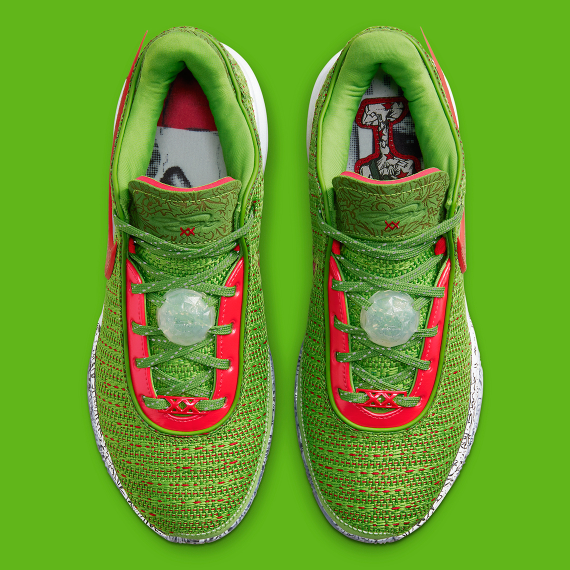 Nike Lebron 20 Christmas Green Grinch Fj4955 300 2