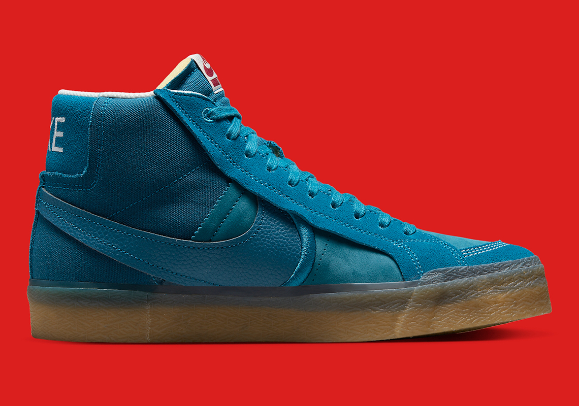 Nike Sb Blazer Mid Teal Gum Dv5468 300 8