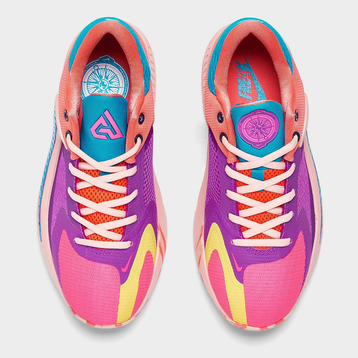 Nike Zoom Freak 4 Vivid Purple Laser Blue Hyper Pink Dq3824 500 5