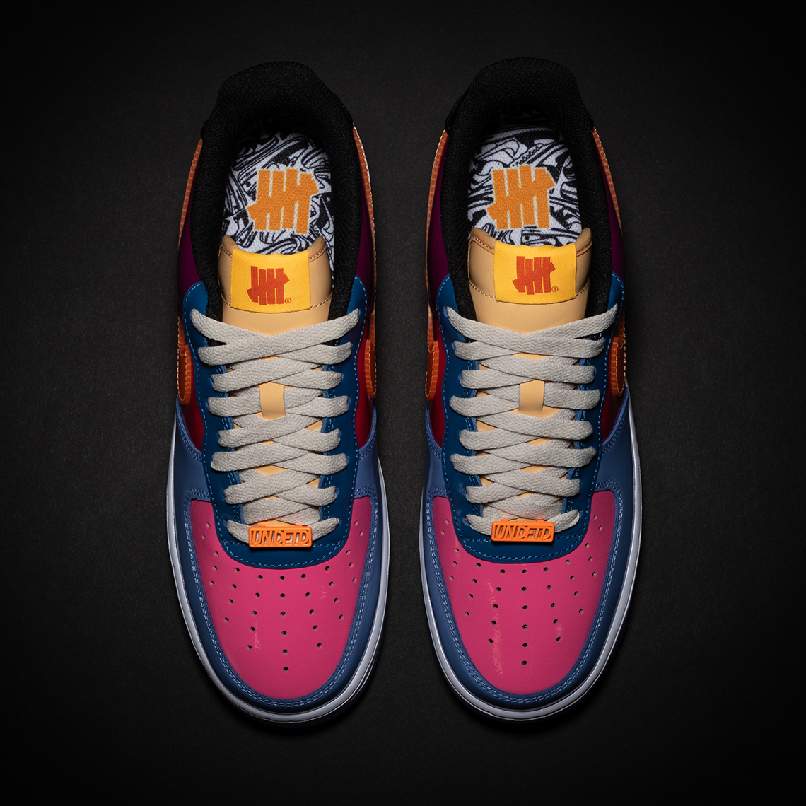 Undefeated Nike Air Force 1 Patent Total Orange 5