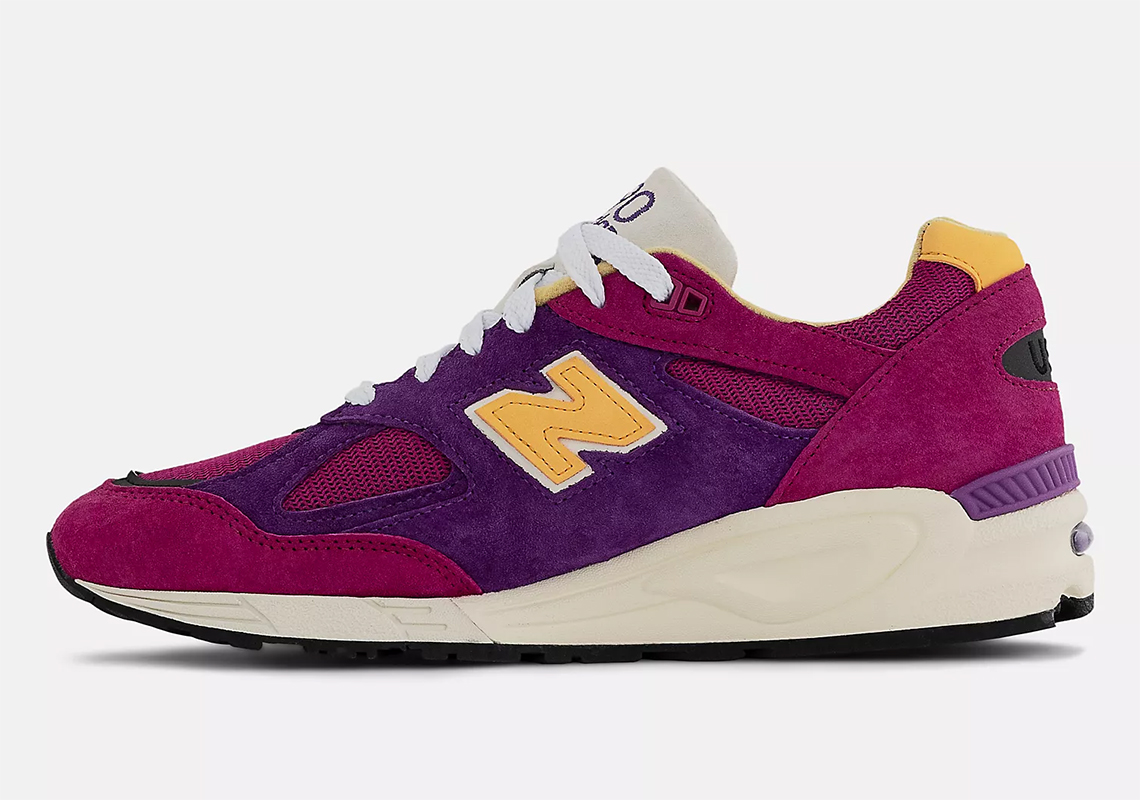 New Balance 990v2 M990py2 Purple Yellow 5