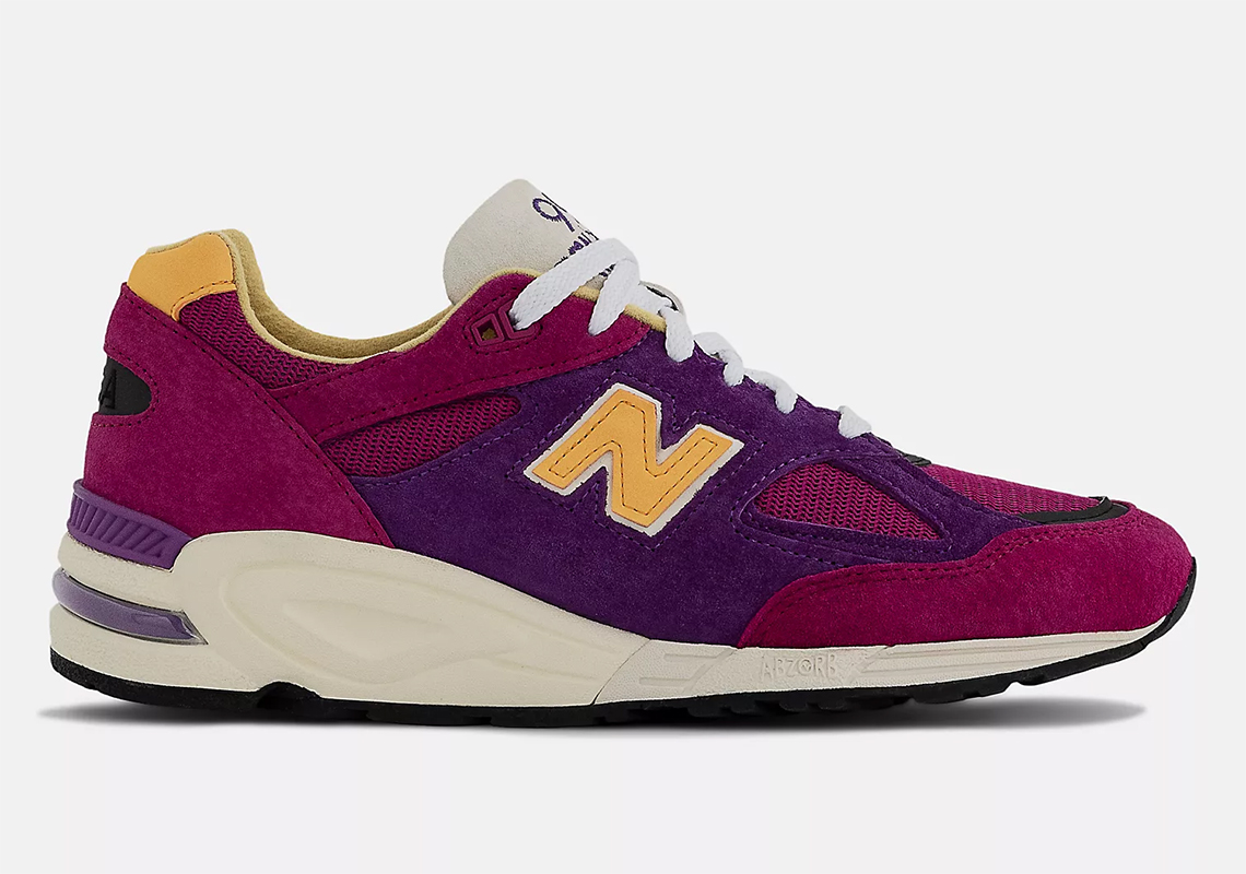 New Balance 990v2 M990py2 Purple Yellow 6