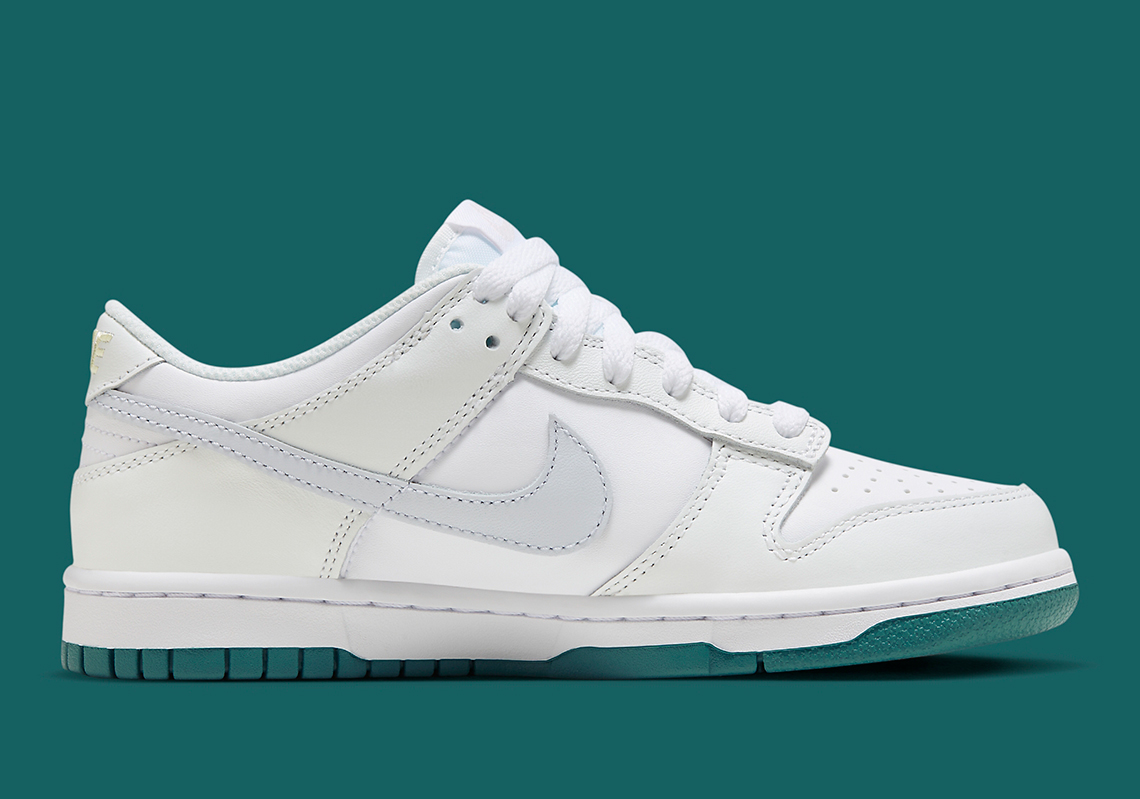 Nike Dunk Low Gs White Teal Fd9911 101 2
