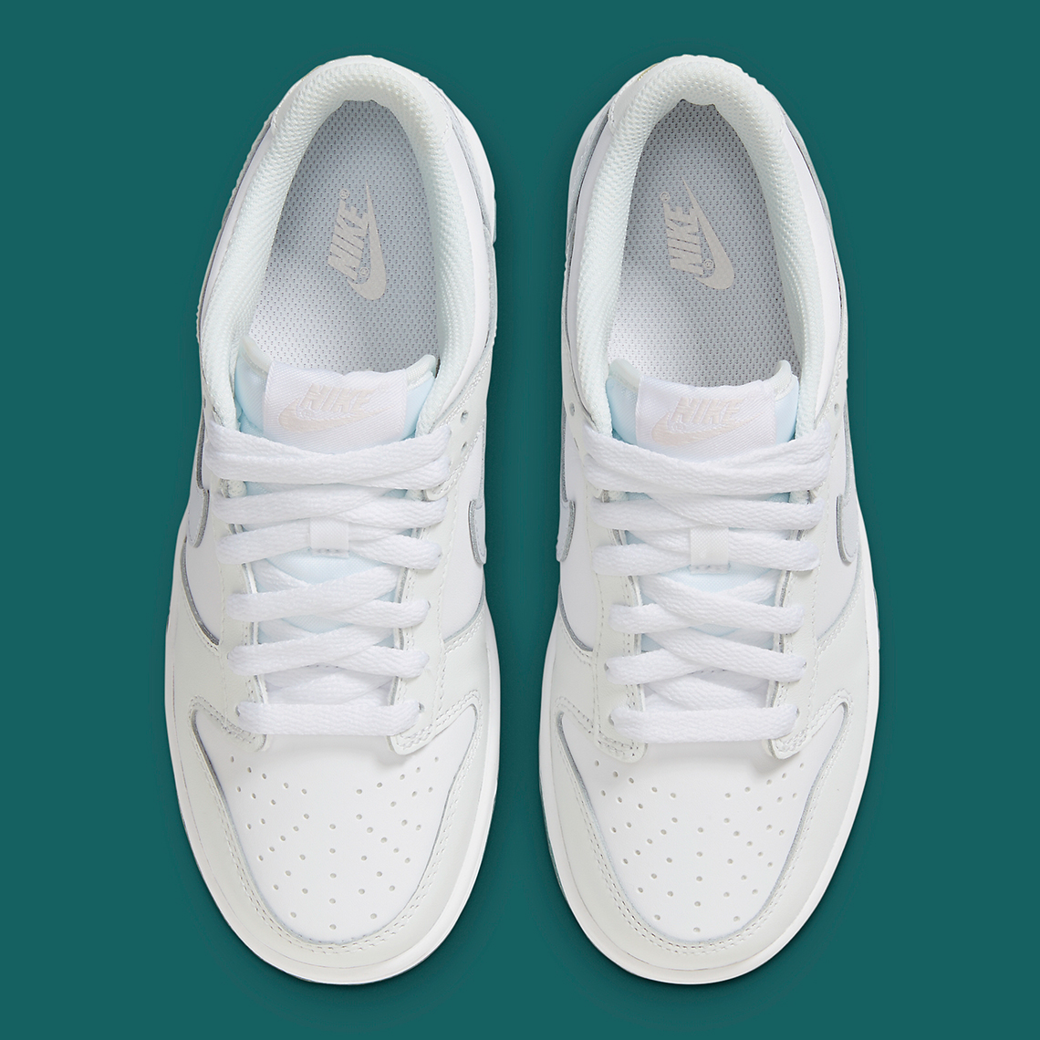 Nike Dunk Low Gs White Teal Fd9911 101 5