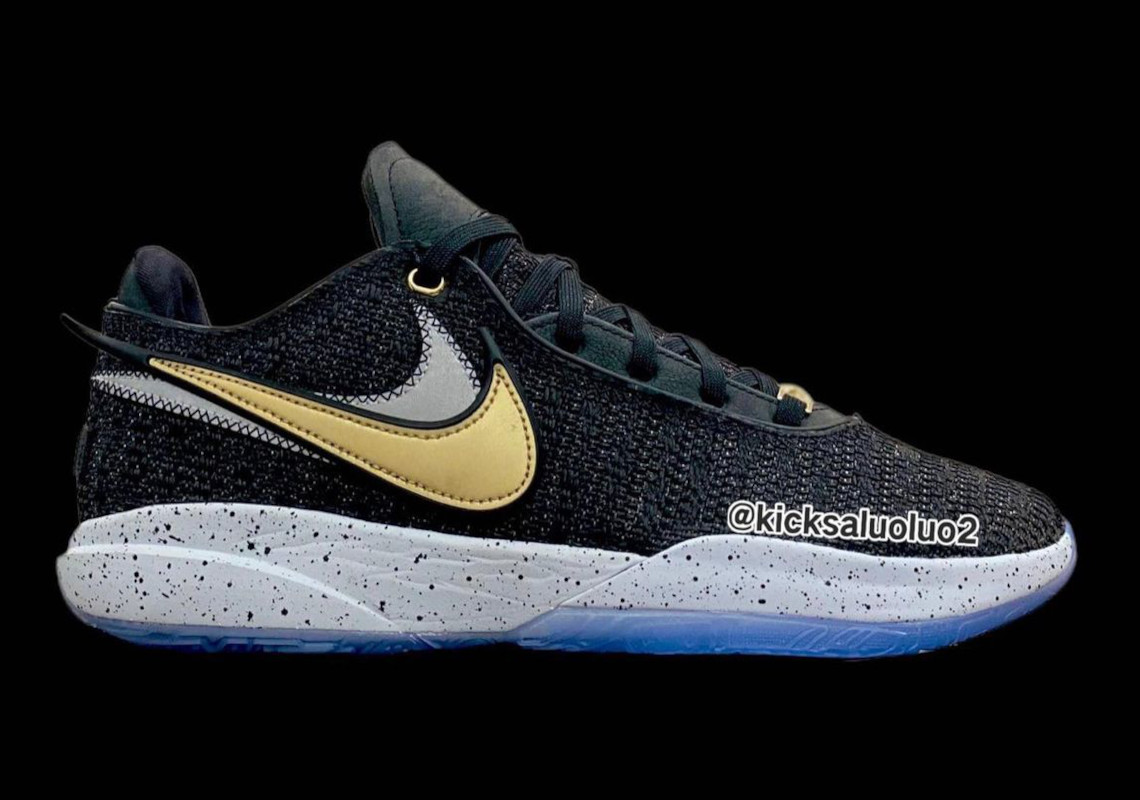 The Nike LeBron 20 Appears In A Regal Black And Gold Mix