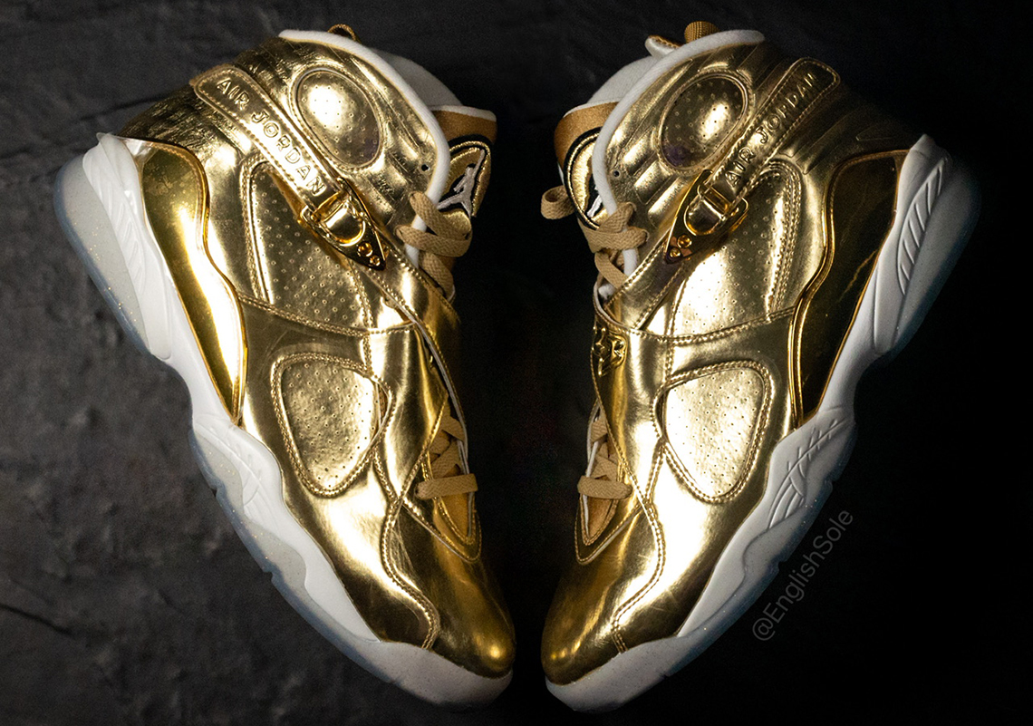 Ovo Air Jordan 8 Gold Pe 3