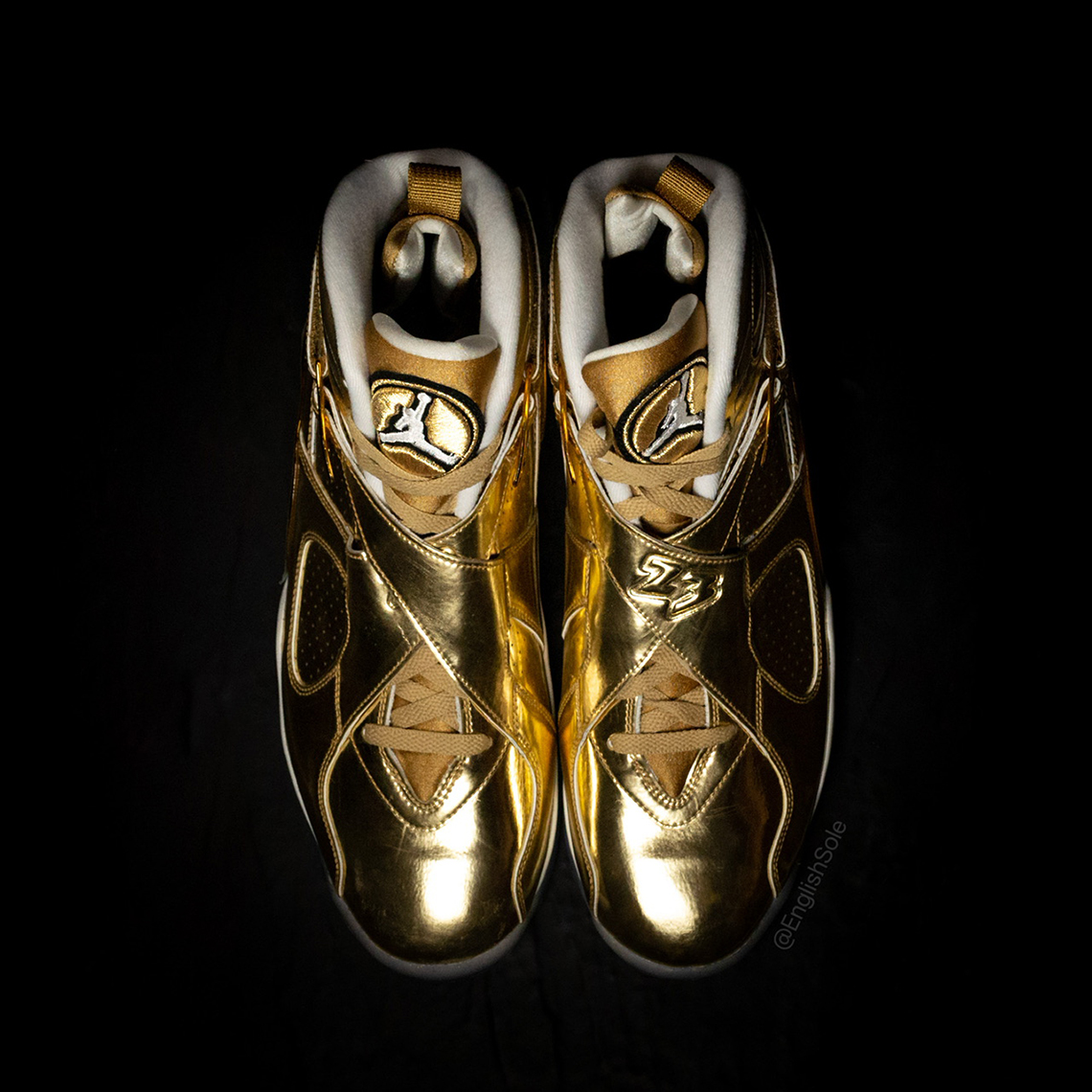 Ovo Air Jordan 8 Gold Pe 8