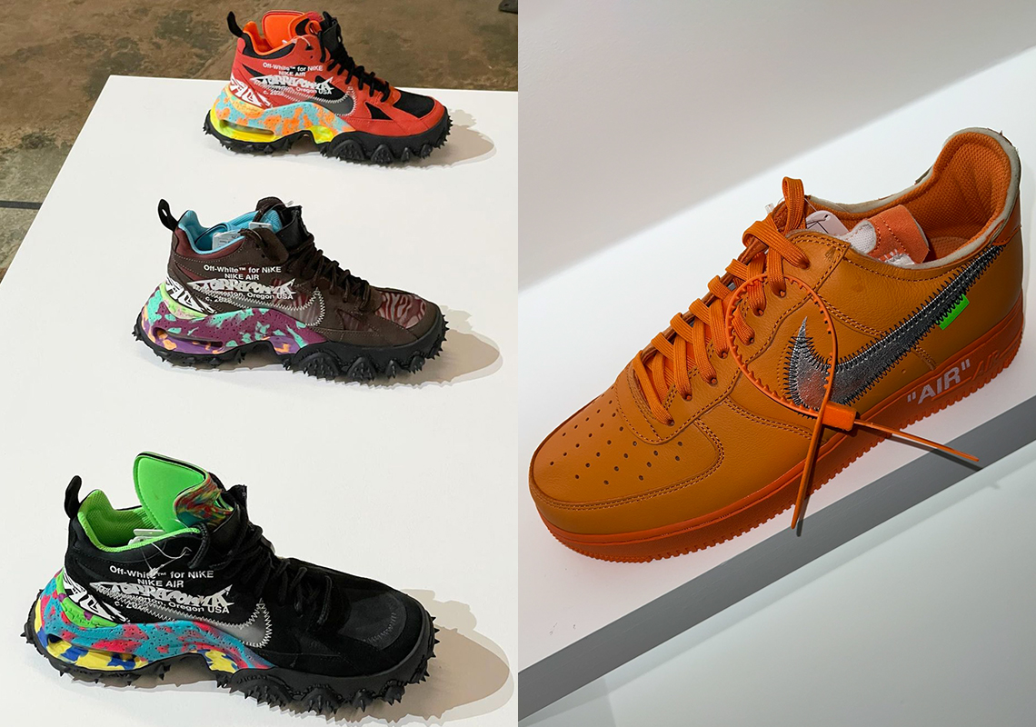 Unreleased Off-White x Nike Footwear On Display At “Virgil Abloh: The Codes c/o Architecture” Exhibit In Miami