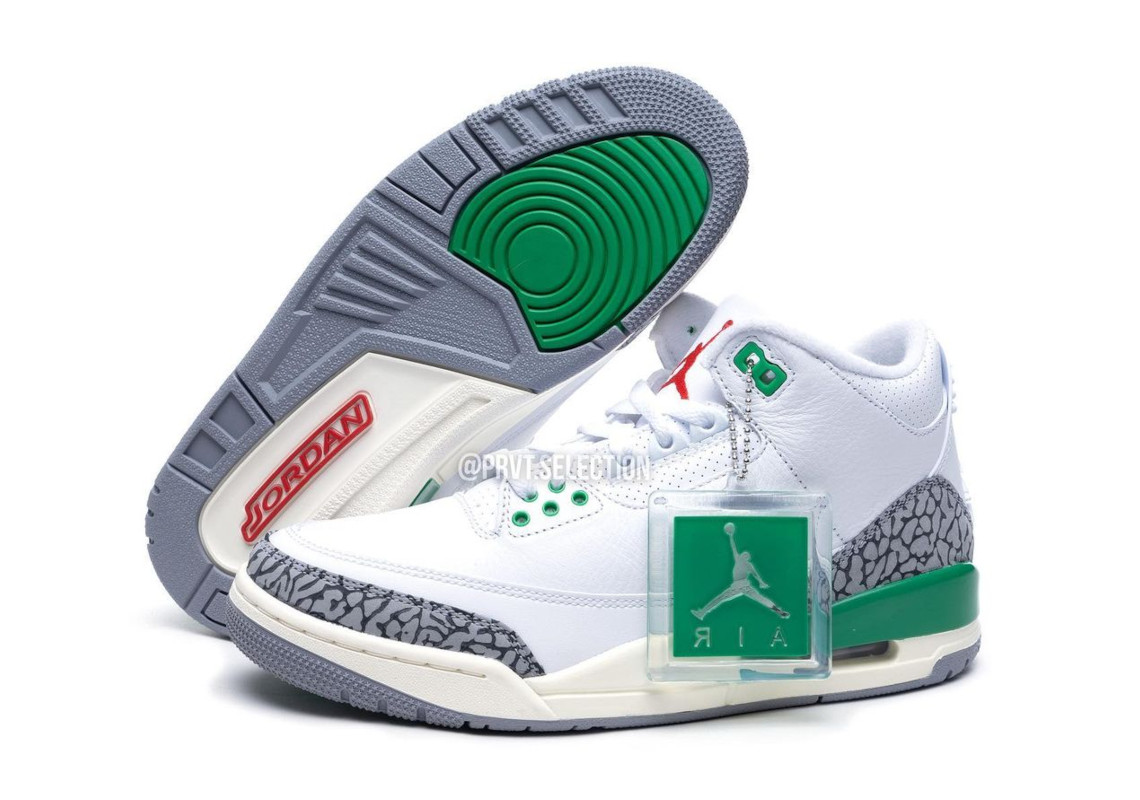 Best Look Yet At The Women's Air Jordan 3 "Lucky Green"