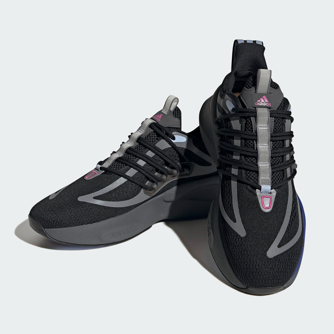 Adidas Alphaboost V1 Core Black Lucid Fuchsia Blue Dawn Hp6612 6