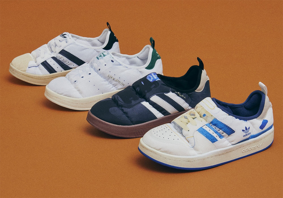 The adidas PUFFYLETTE Creates An Illusory Homage To Iconic Three Stripes Sneakers