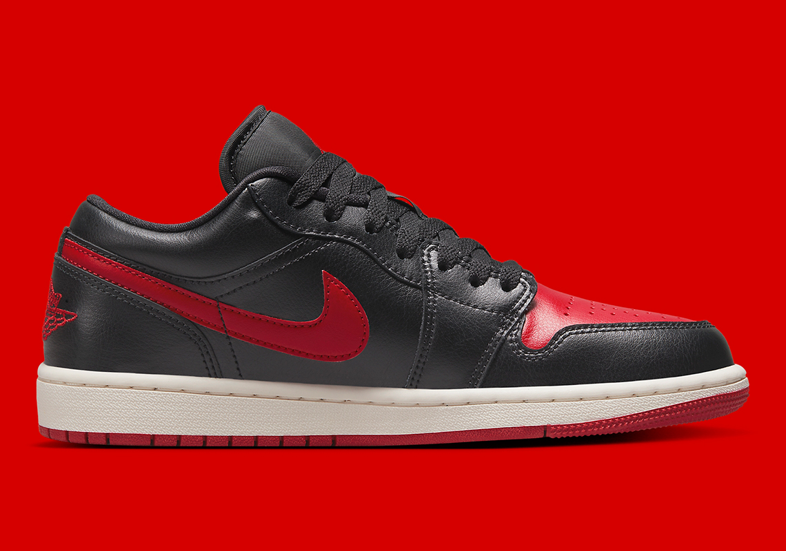 Air Jordan 1 Low Womens Bred Sail Dc0774 061 1