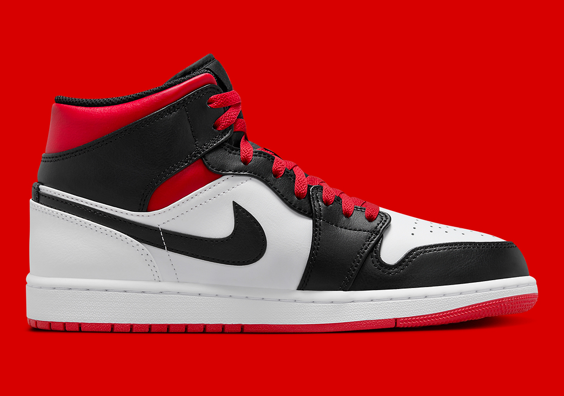 Air Jordan 1 Mid Black Red Dq8426 106 1