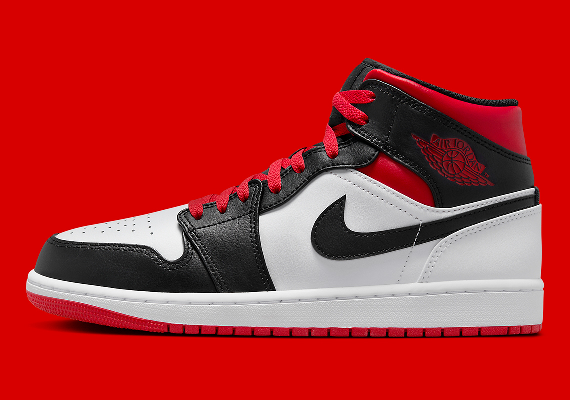 Air Jordan 1 Mid Black Red Dq8426 106 5