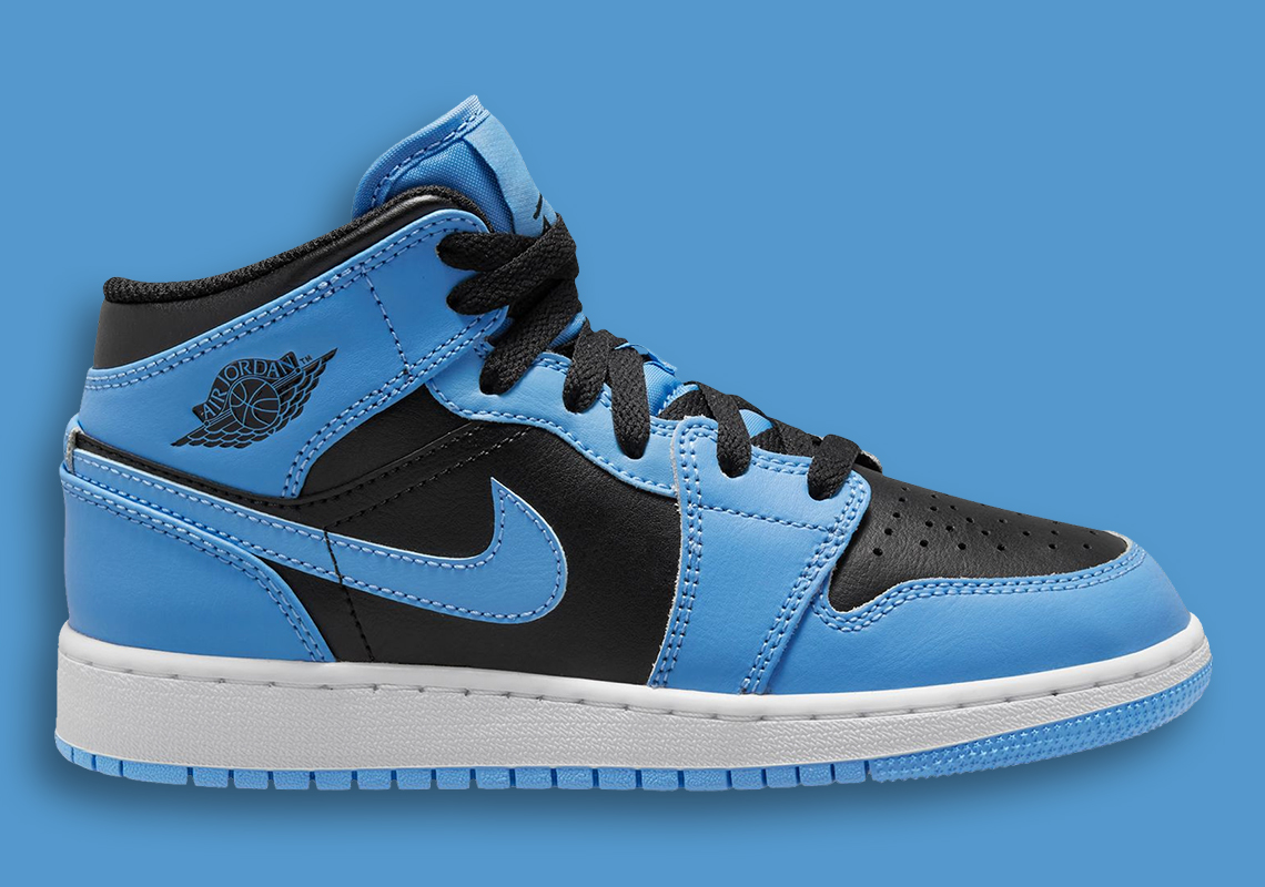 The Air Jordan 1 Mid Harkens A Grade School "University Blue" Effort