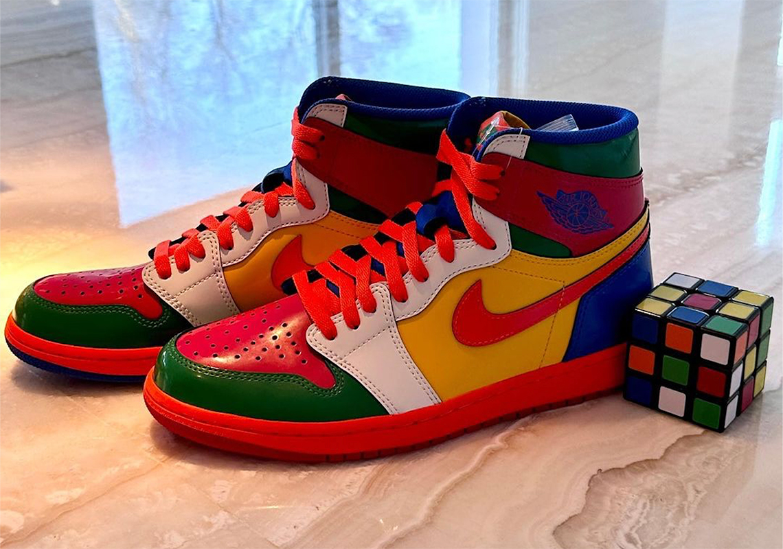 Fat Joe Flexes An Unreleased Air Jordan 1 Inspired By Rubik's Cube