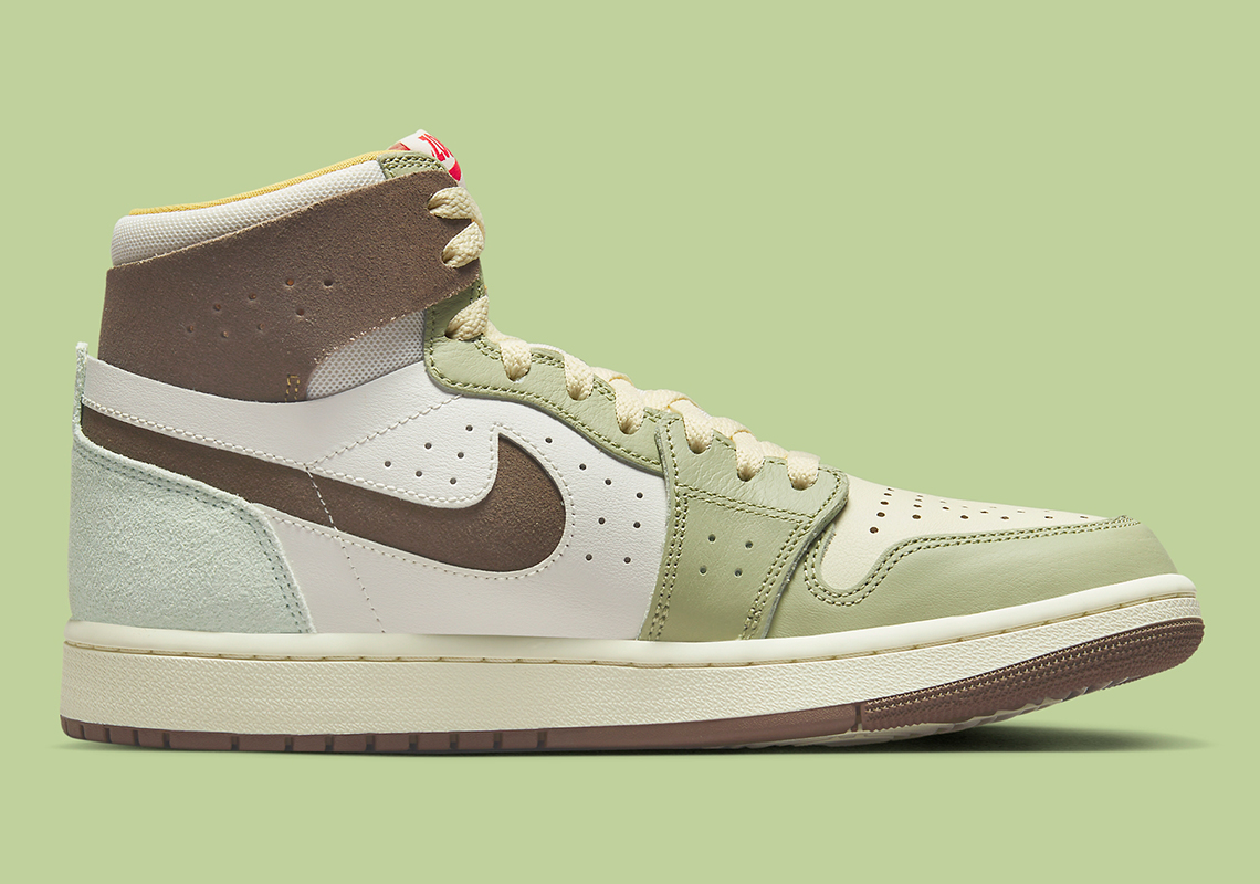 Air Jordan 1 Zoom Cmft 2 Olive Brown Gold 2