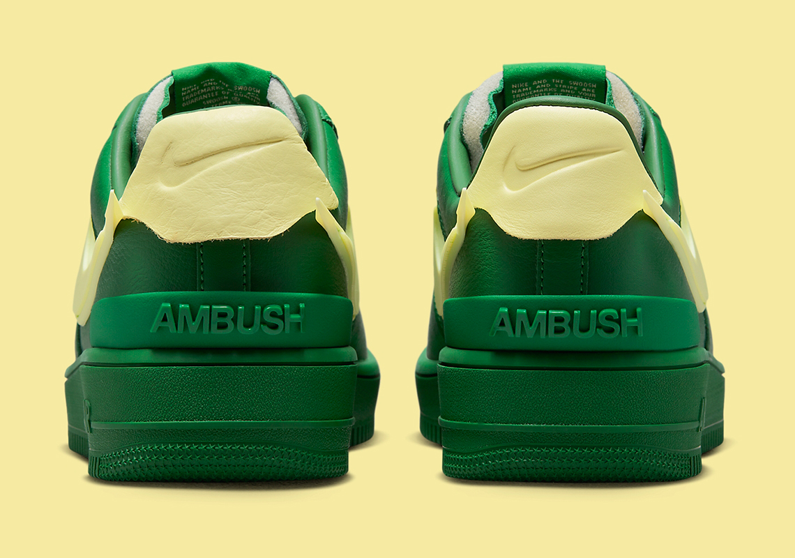 Ambush Nike Air Force 1 Pine Green Pale Yellow Dv3464 300 2