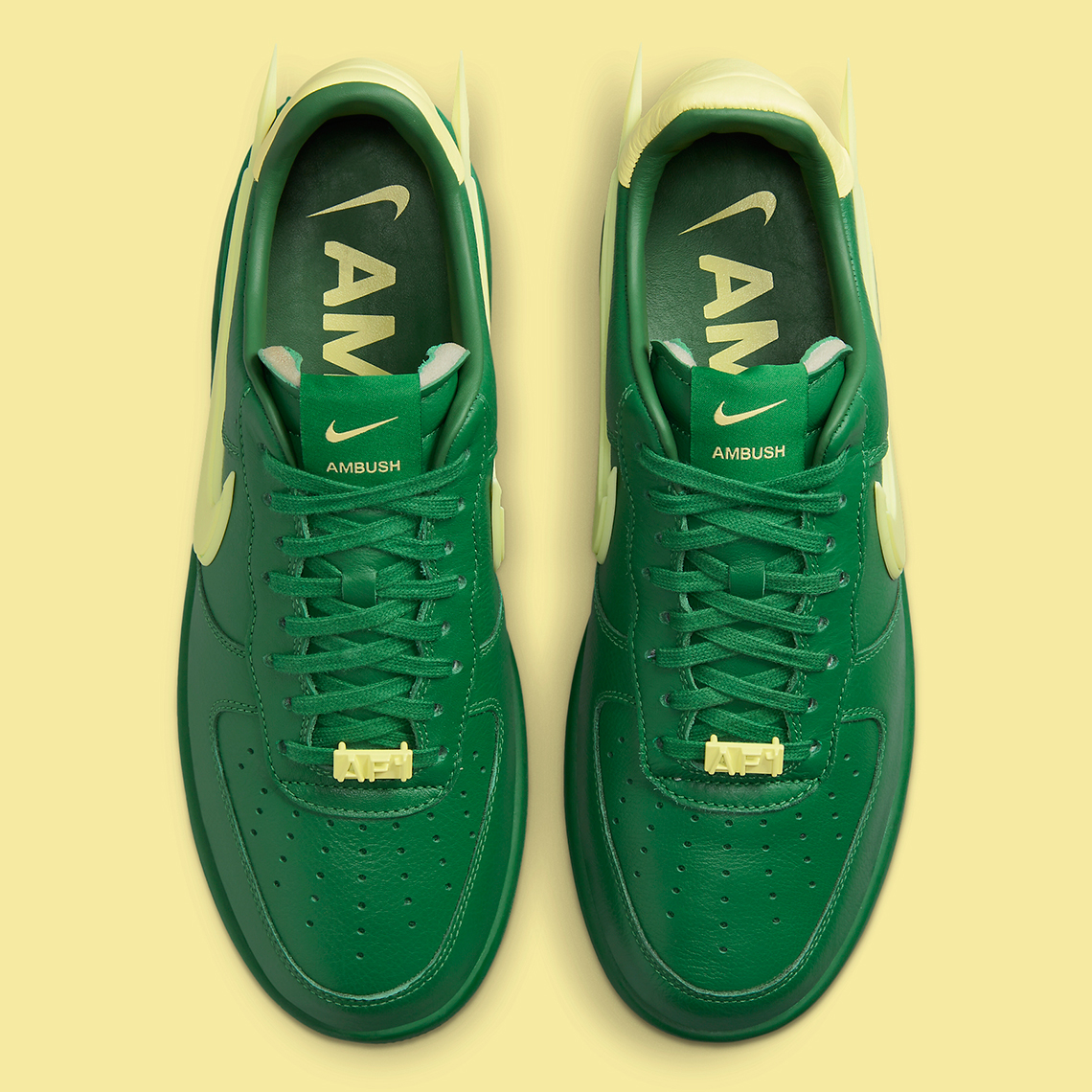 Ambush Nike Air Force 1 Pine Green Pale Yellow Dv3464 300 4