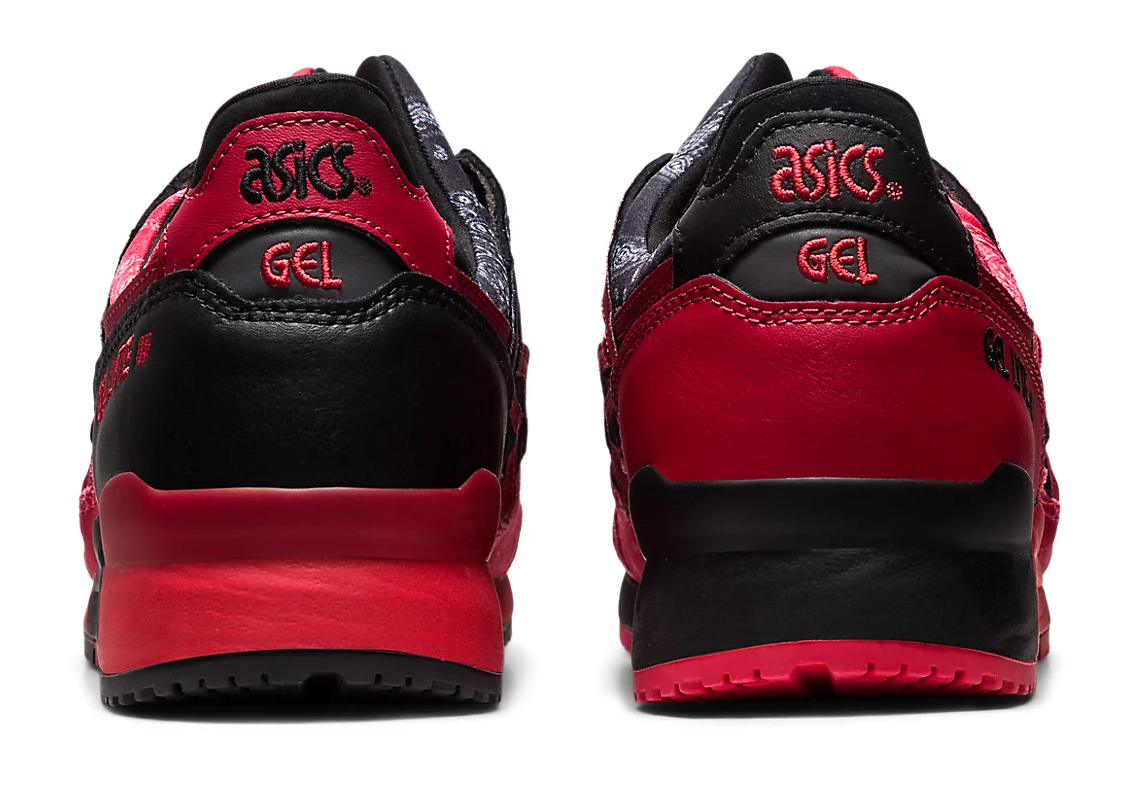 Asics Gel Lyte Iii Black Red Bandana 1201a854 001 4