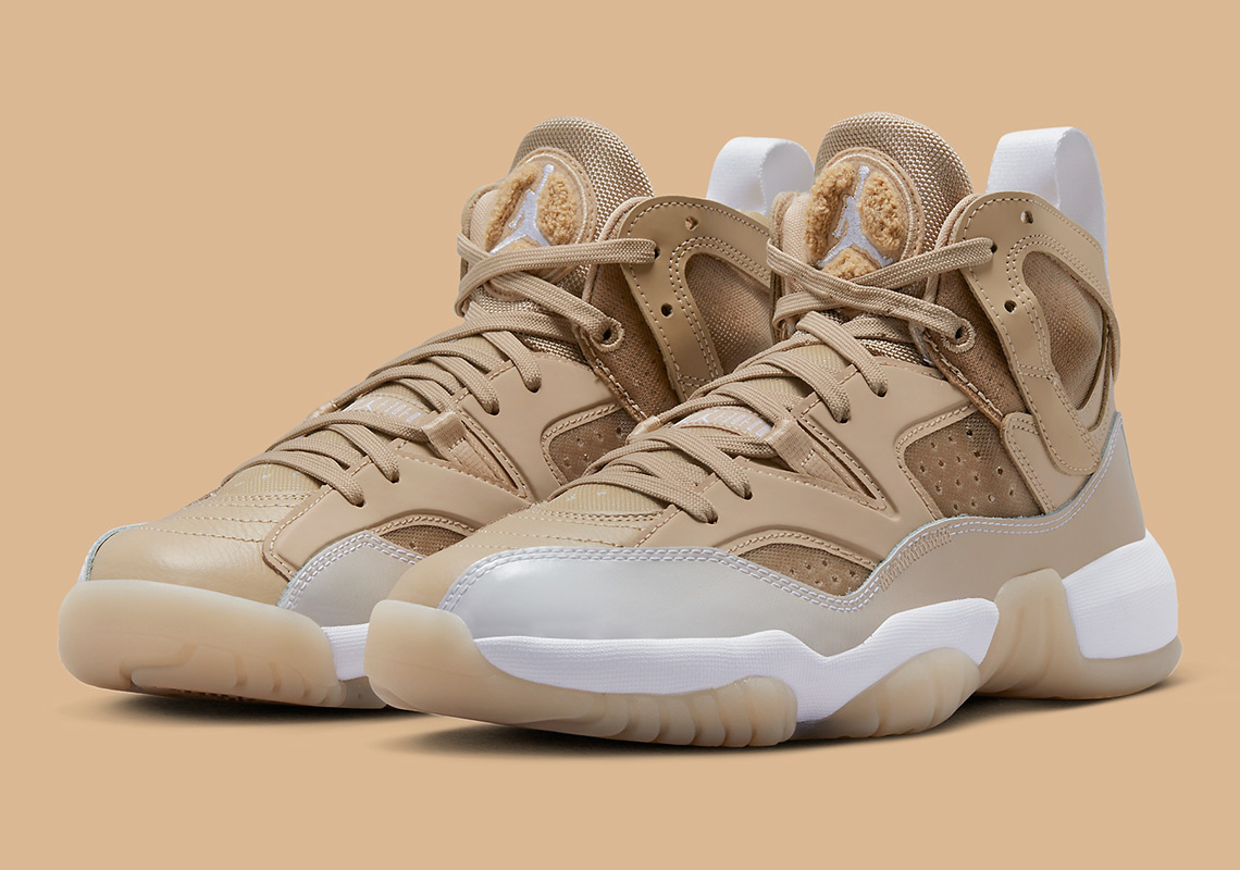 Tan And Linen Colors Drape Onto The Jordan Two Trey