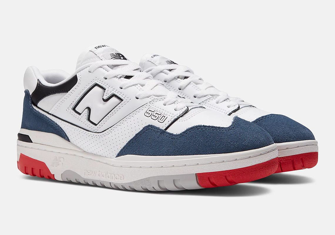 New Balance 550 White Navy Red Bb550ncn 4