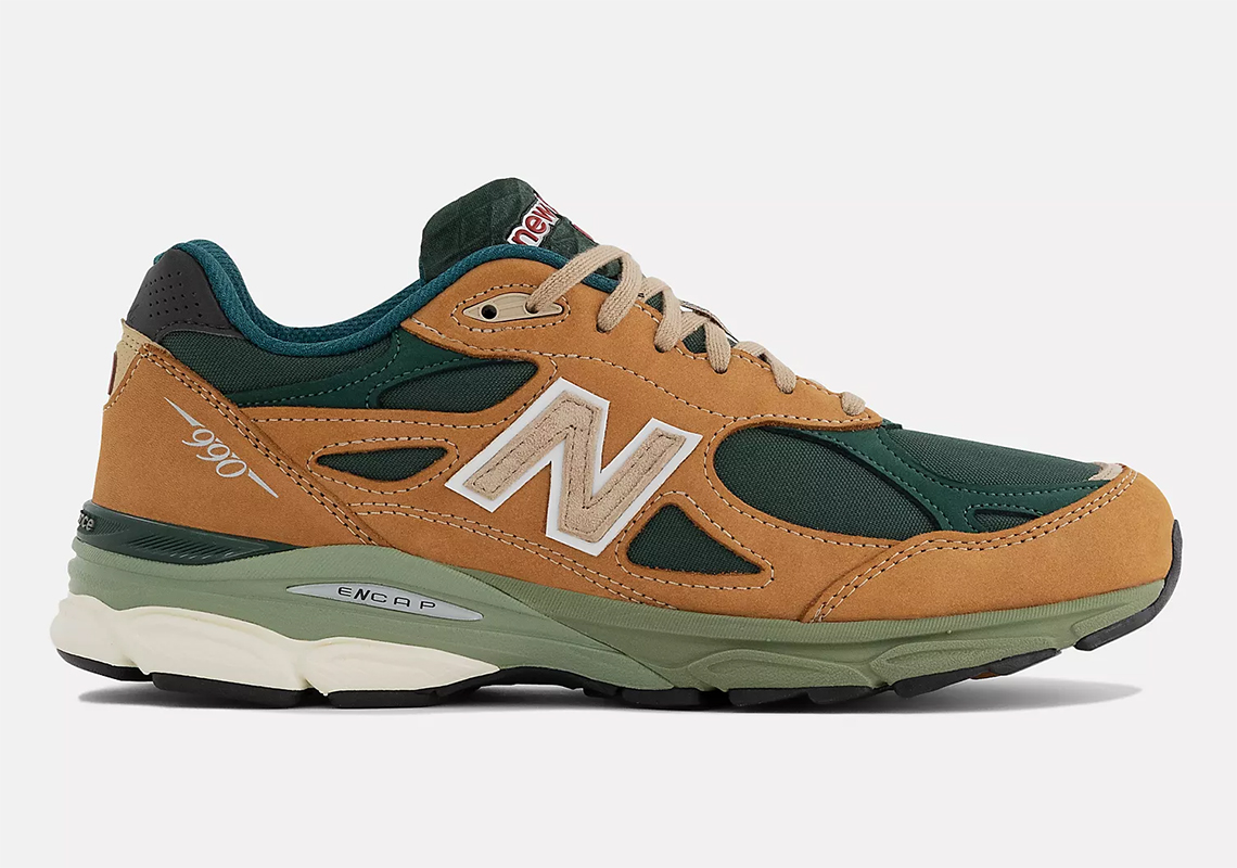 New Balance 990v3 Tan Green M990tg3 2