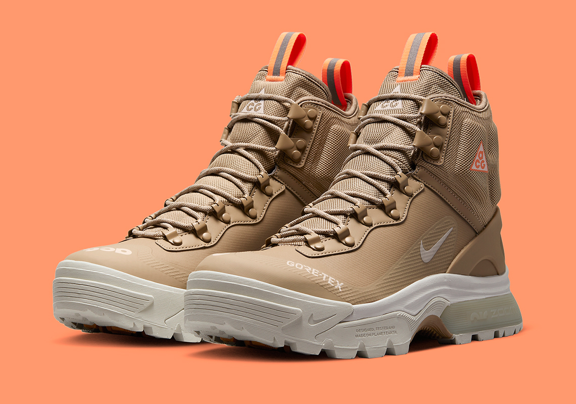 The Latest Nike ACG Zoom Gaiadome GORE-TEX Pairs “Khaki” And “Atomic Orange”