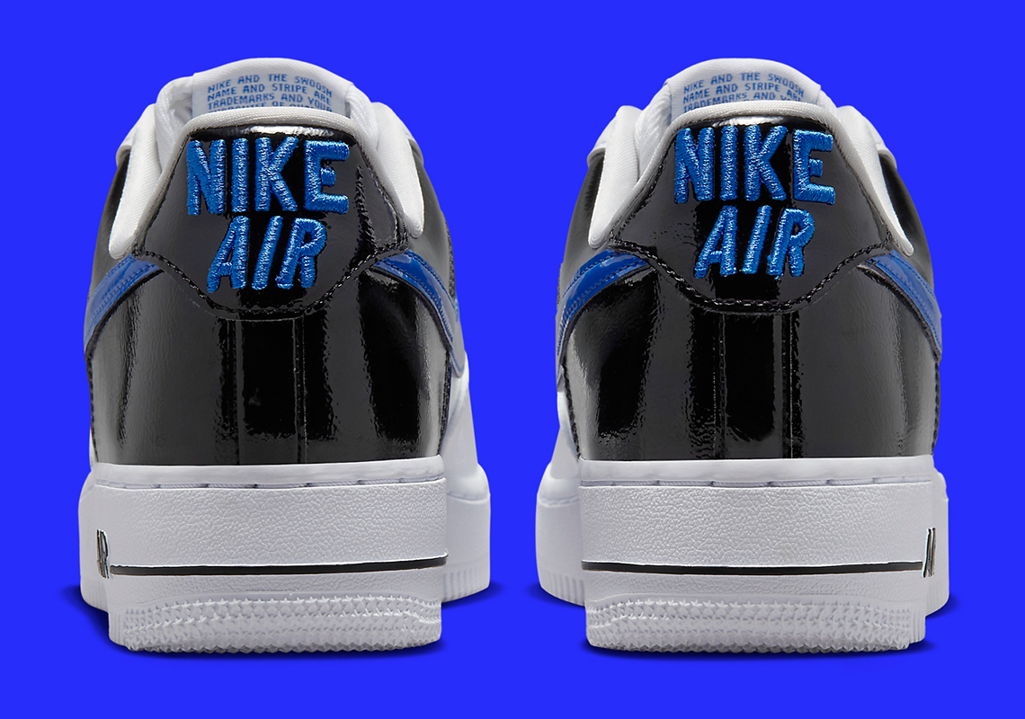 Nike Air Force 1 Low White Royal Black Patent Dq7570 400 3